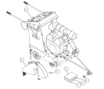 Section 05 Diagram and Parts List for MK-3020K 166449-20 MK Diamond Concrete Saw